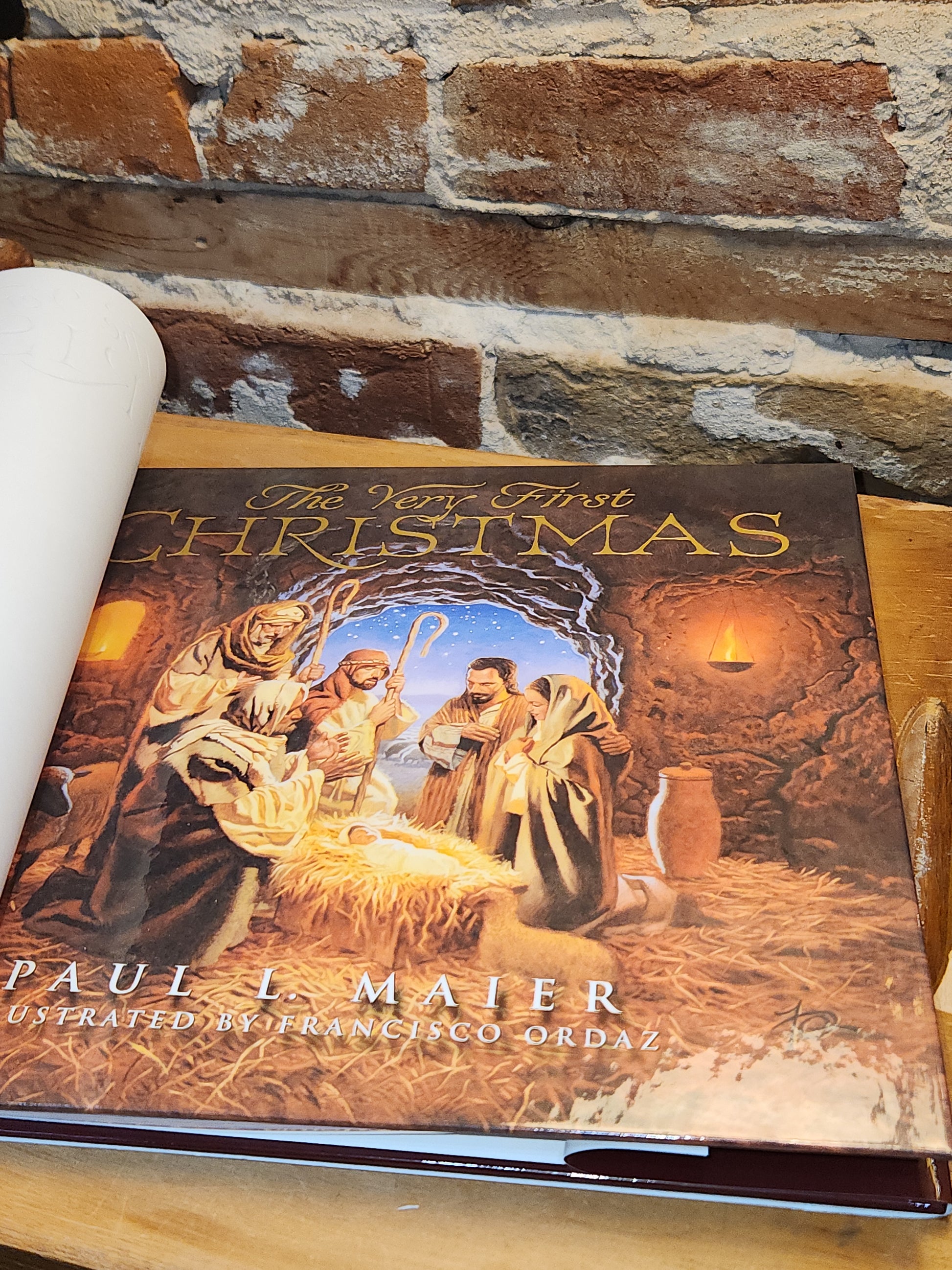 Vintage Book The Very First Christmas by Paul L. Maier Illustrated Francisco Ordaz 1998 Hardcover With Dust Jacket bk04