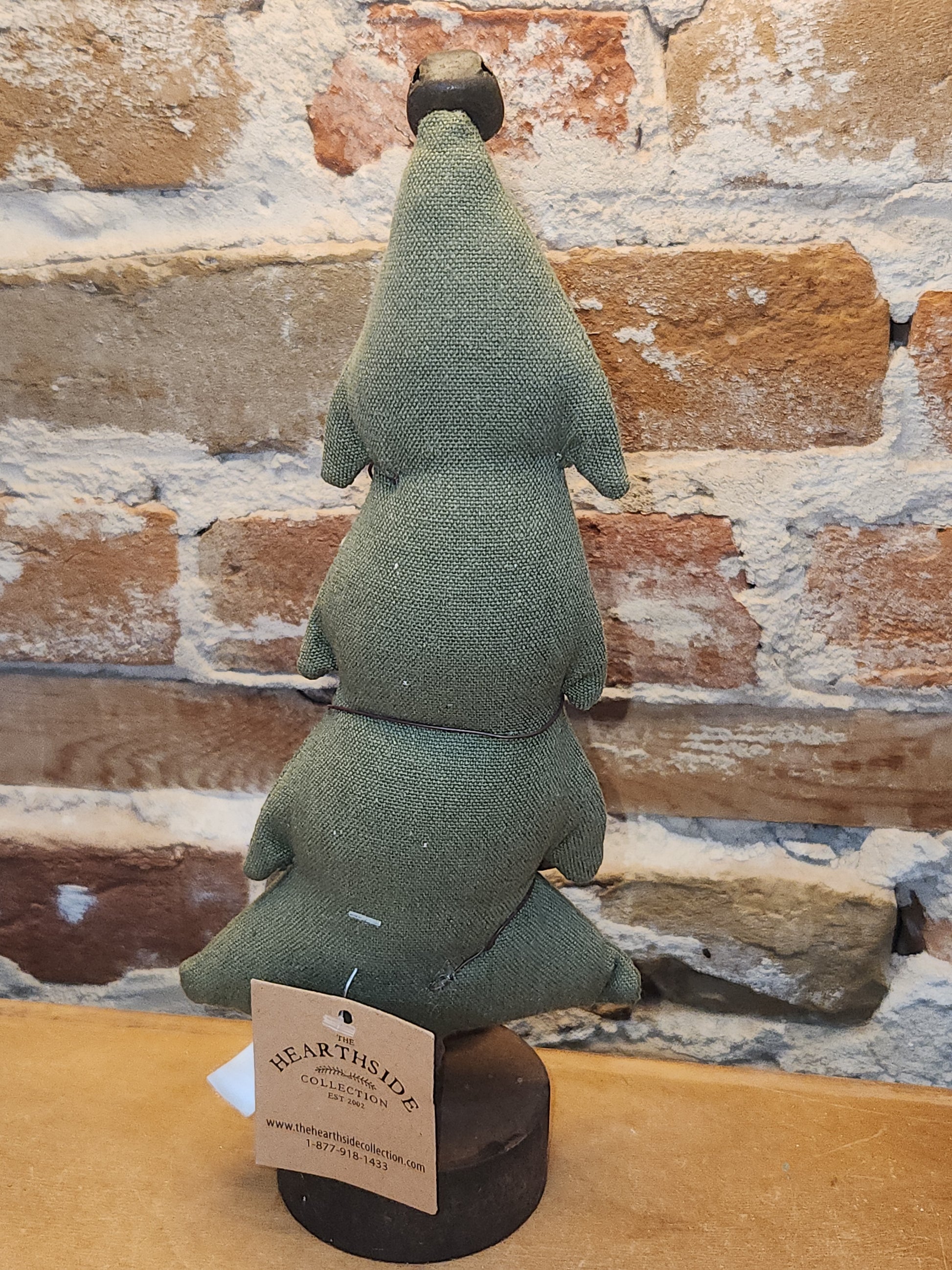 Fabric Christmas Tree with Bells Rustic rt8