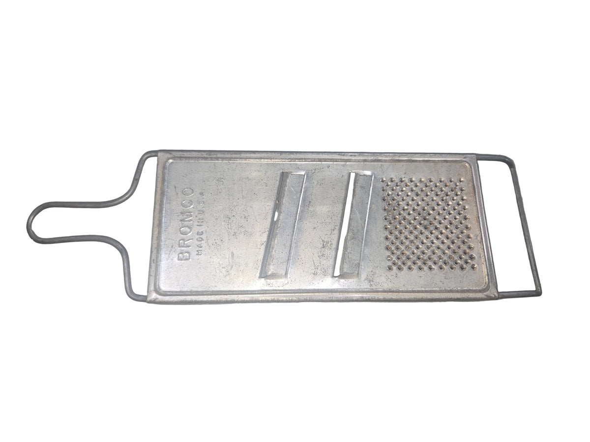 Vintage Grater BROMCO All in One Grater Slicer 14 1/2" Unique Handle Grater Only kit771
