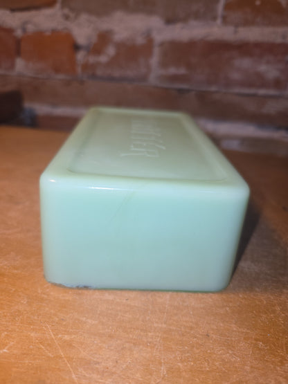 Vintage Uranium Jadeite Jeannette Butter Cover Only AS IS Chips vug66