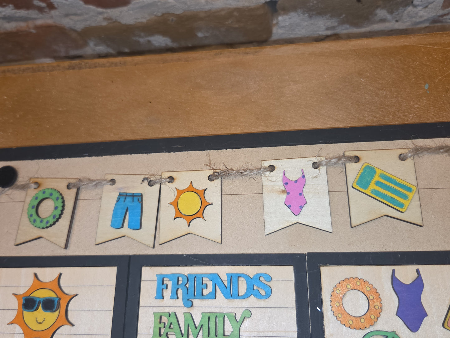 Summer June Insert Kit for Interchangeable Frame Can Fit Arch, Rectangle, or Square Frame FRAMES SOLD SEPARATELY is3