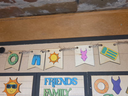 Summer June Insert Kit for Interchangeable Frame Can Fit Arch, Rectangle, or Square Frame FRAMES SOLD SEPARATELY is3