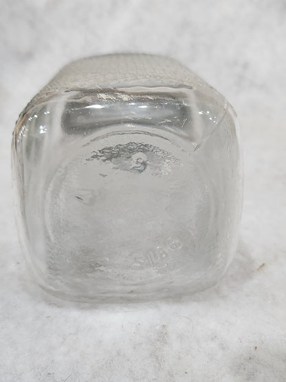 Vintage 1930-1940’s Hazel Atlas Diamond Clear Glass Jar Canister for coffee, tea, sugar jar43