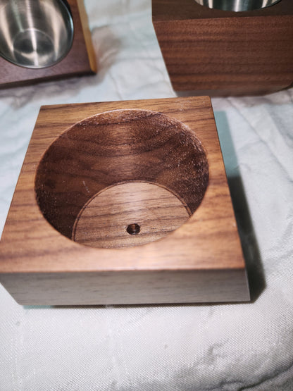 Mid-century wood planter candle holder revolution design planter MCM pl0010