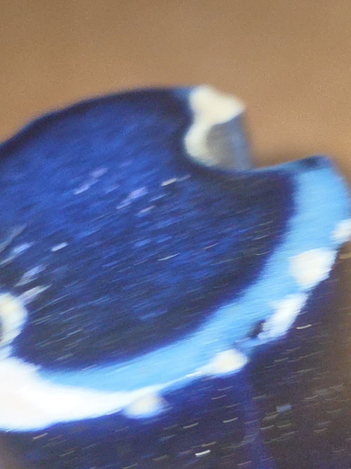 Vintage Fedco Insulator Cobalt Blue For Electrical wiring in homes around 1900 AS IS has Chips in09