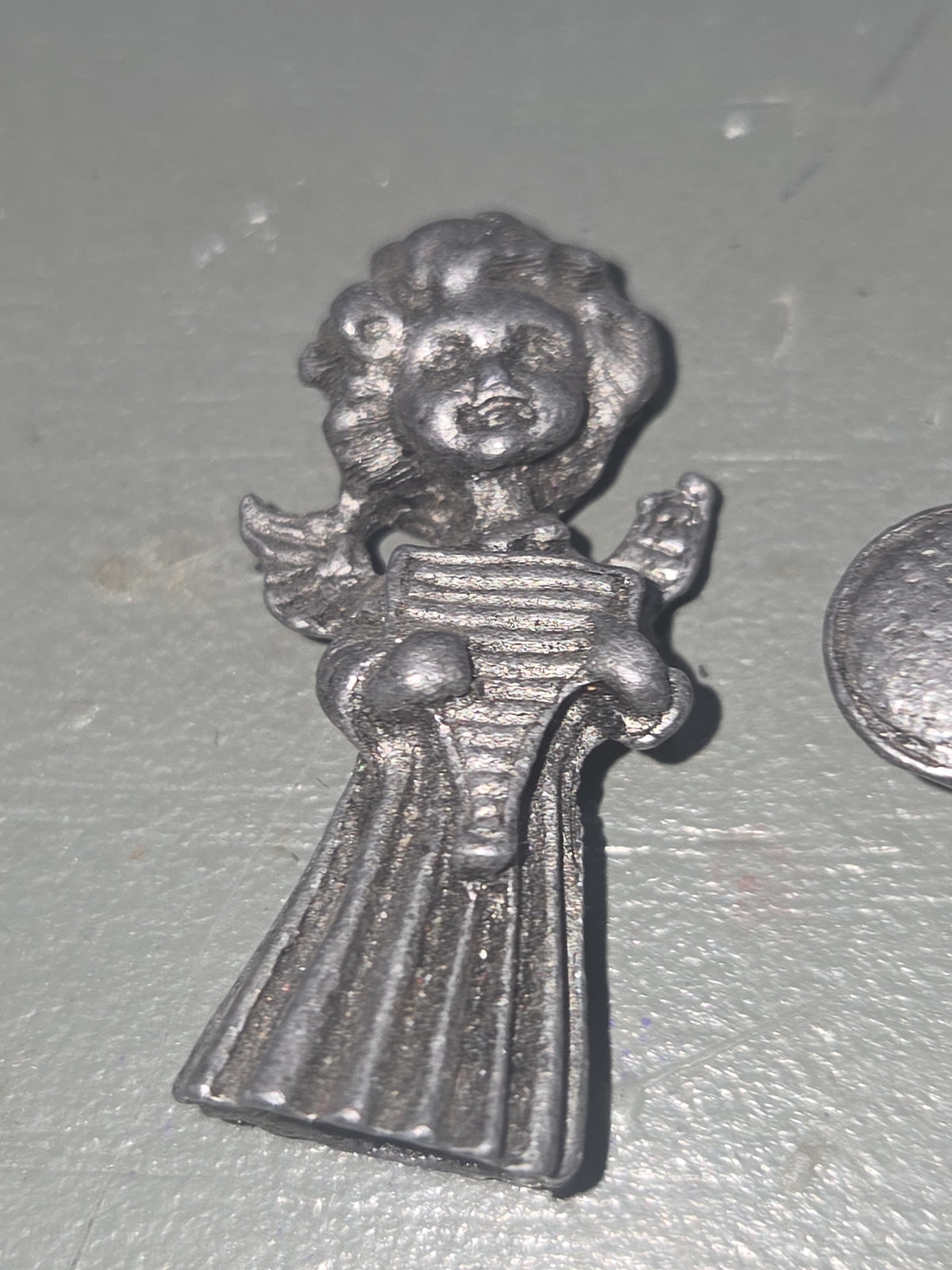 Vintage Vernon Pewter Miniature Angel Figurines Set of Three 1.5" pa4