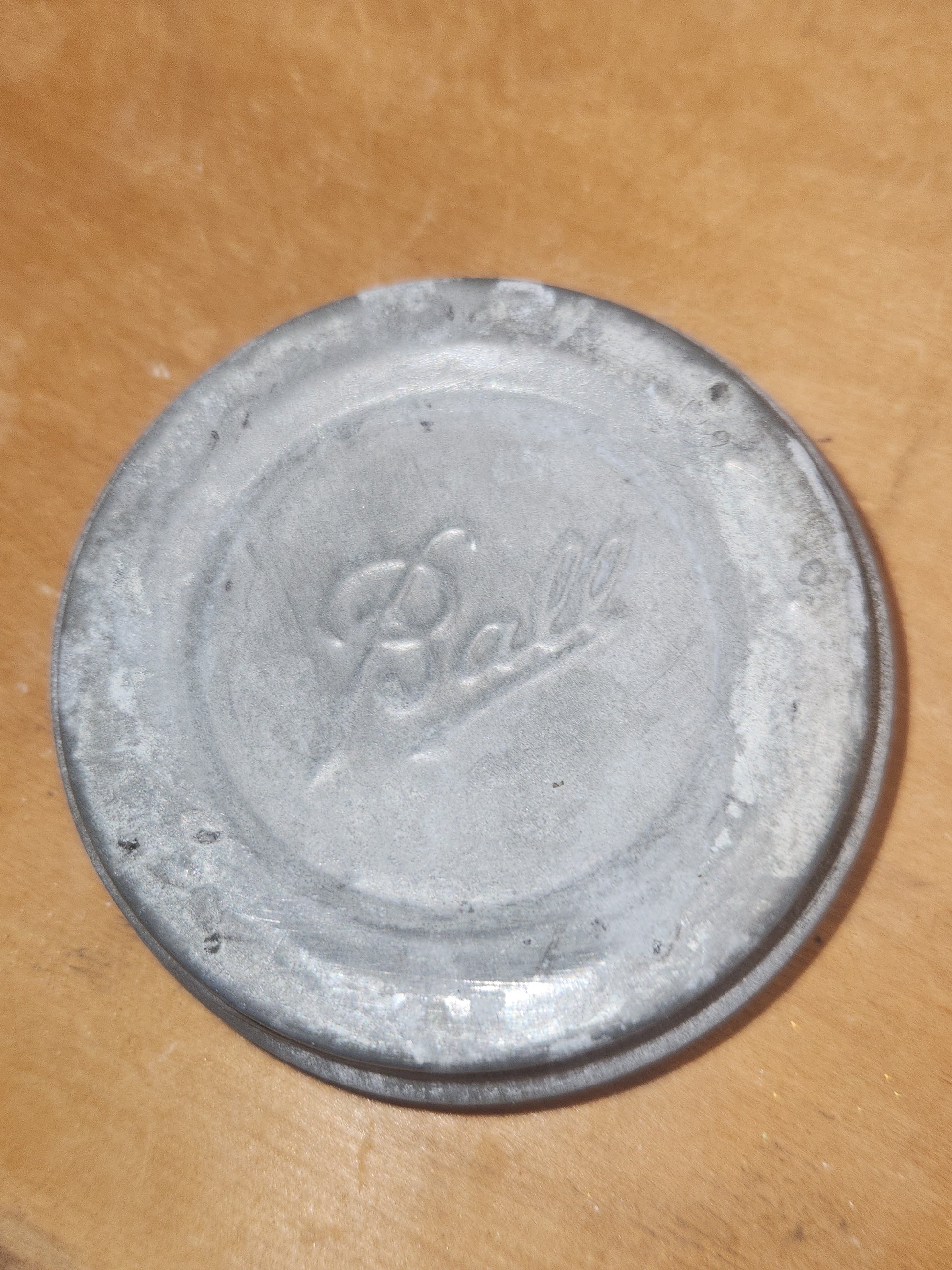 Vintage Ball Perfect Mason Blue Aqua Jar Number 10 with Zinc Lid 1910-1923 Logo jar89