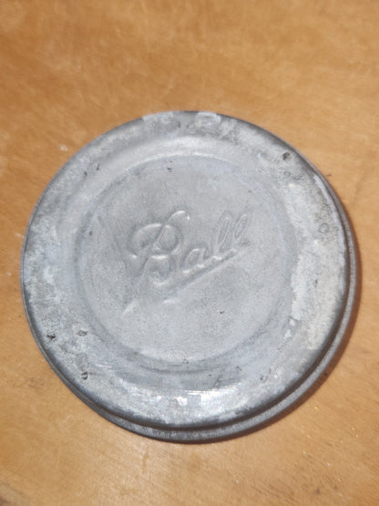 Vintage Ball Perfect Mason Blue Aqua Jar Number 10 with Zinc Lid 1910-1923 Logo jar89
