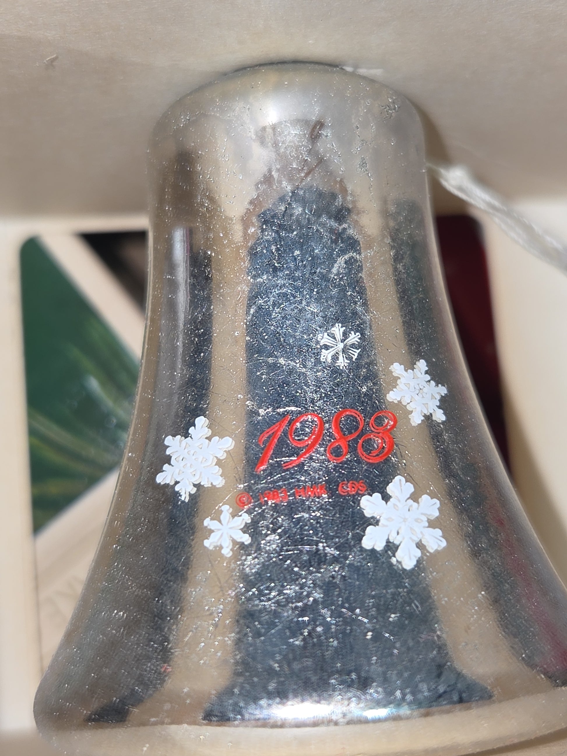 Hallmark Keepsake Ornament 25th Anniversary Mercury Glass Bell 1983
