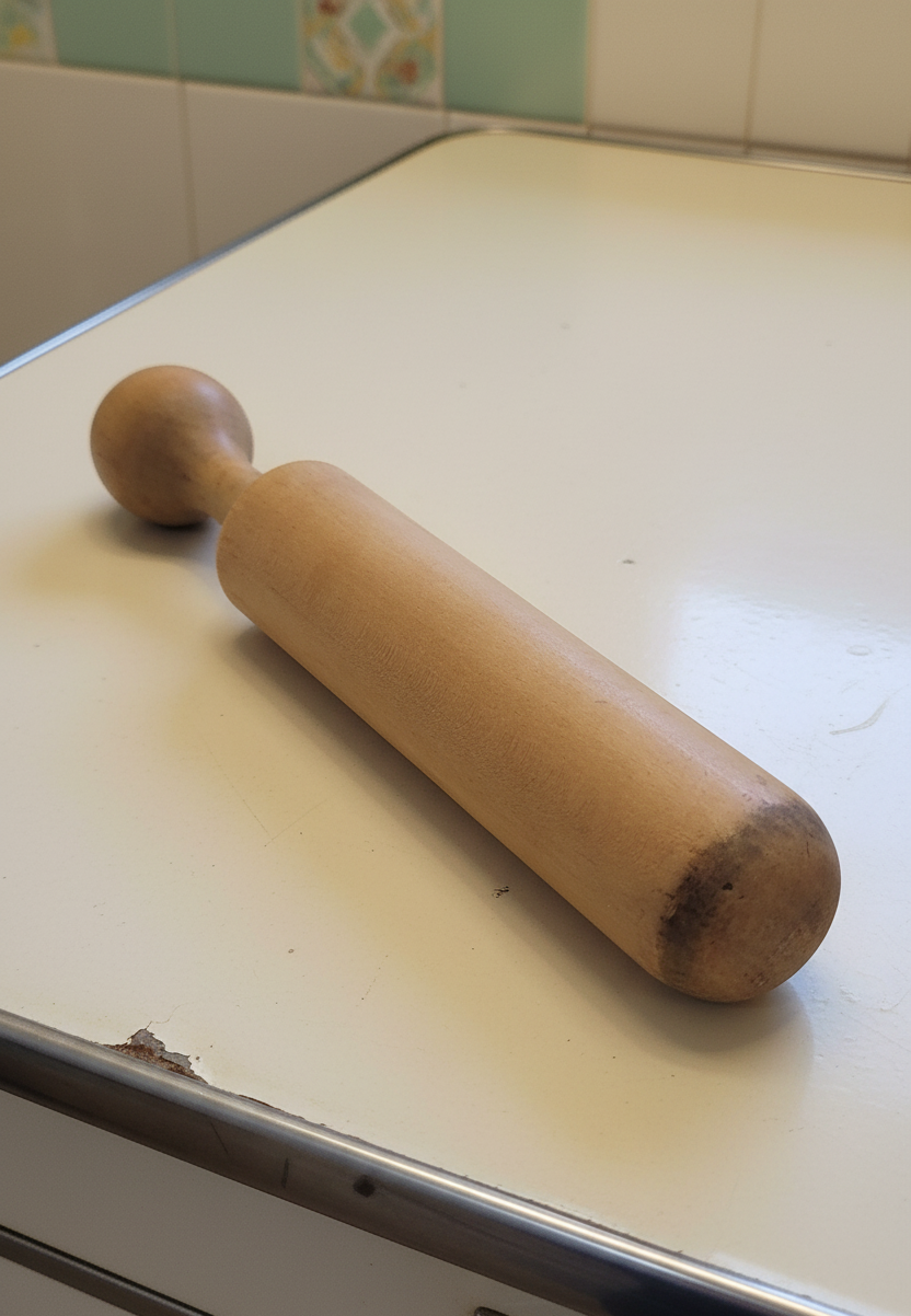 Vintage Wooden Pestle Masher Pounder kit05