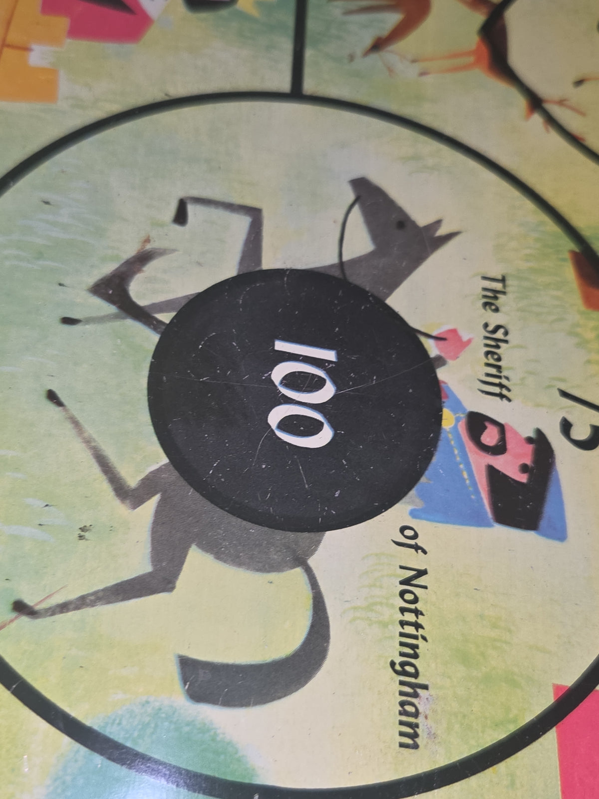 Vintage Pressman #1191 Robin Hood & Major League Baseball Magnetic Dart Board vg76