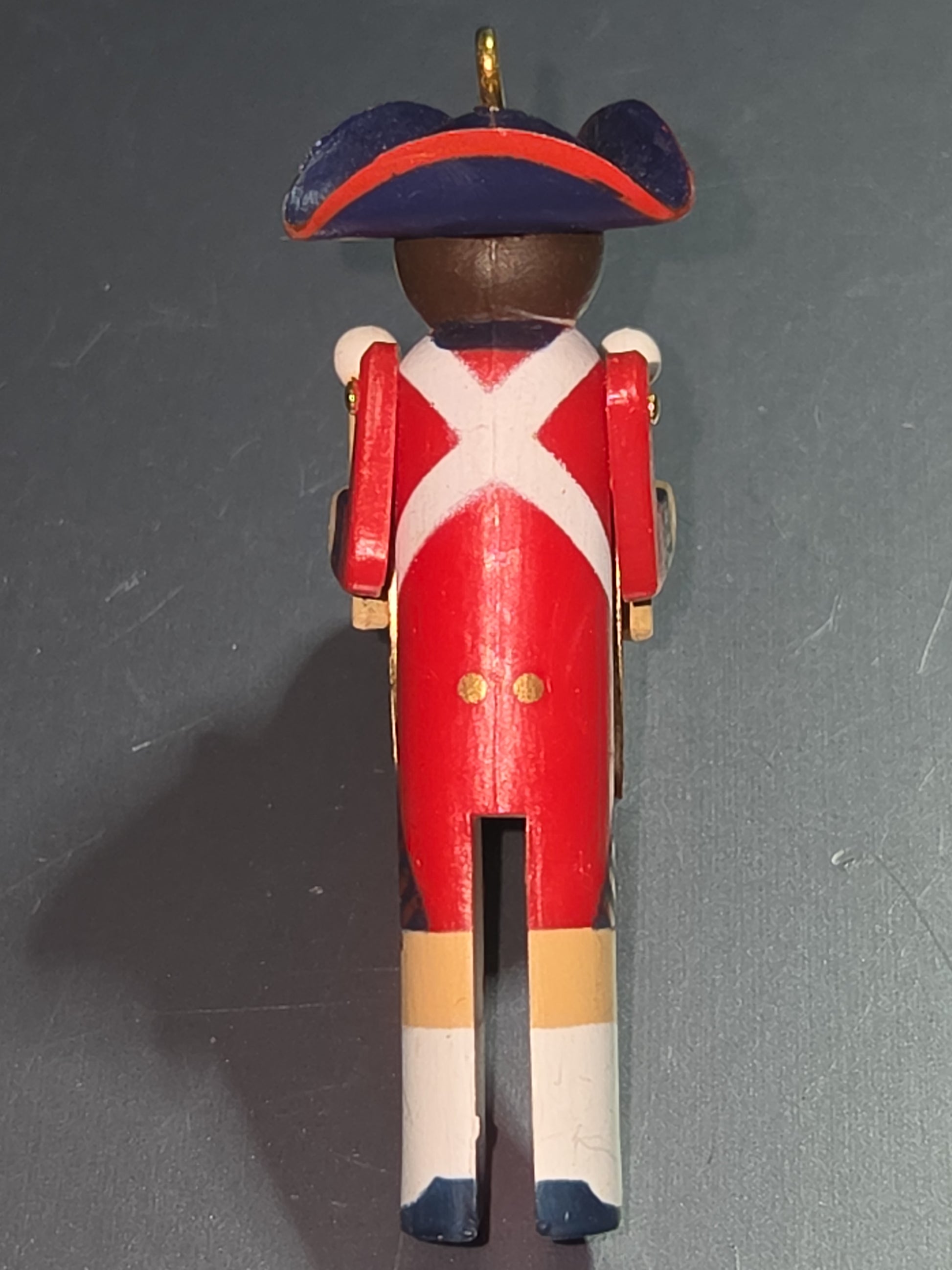 Vintage Hallmark Keepsake Ornament Miniature Clothespin Soldier Drum Tricorn 2nd in Series 1983 no box hos2