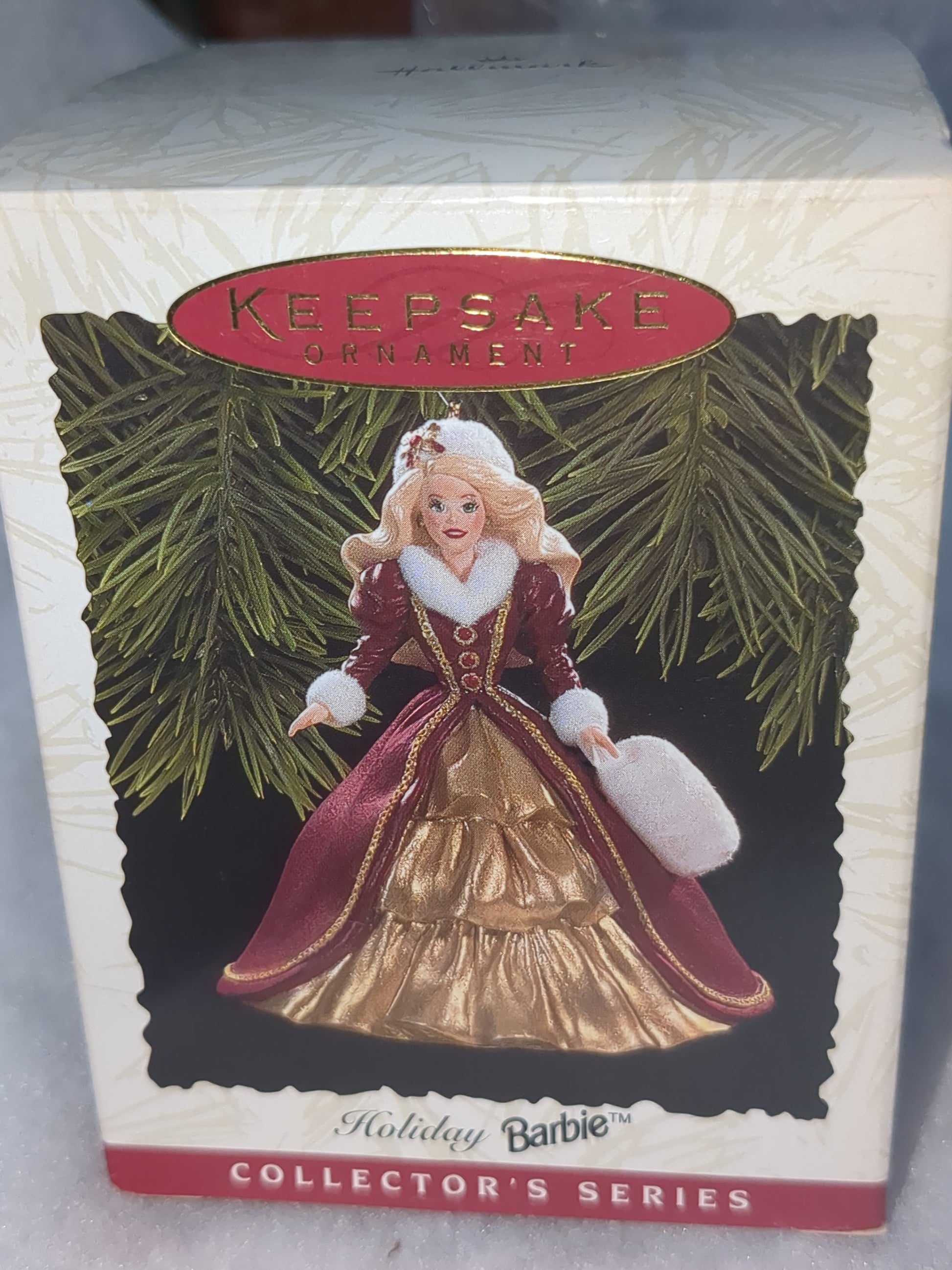 Vintage Hallmark Keepsake Ornament Holiday Barbie 4th in Holiday BARBIE Series 1996 Hob8