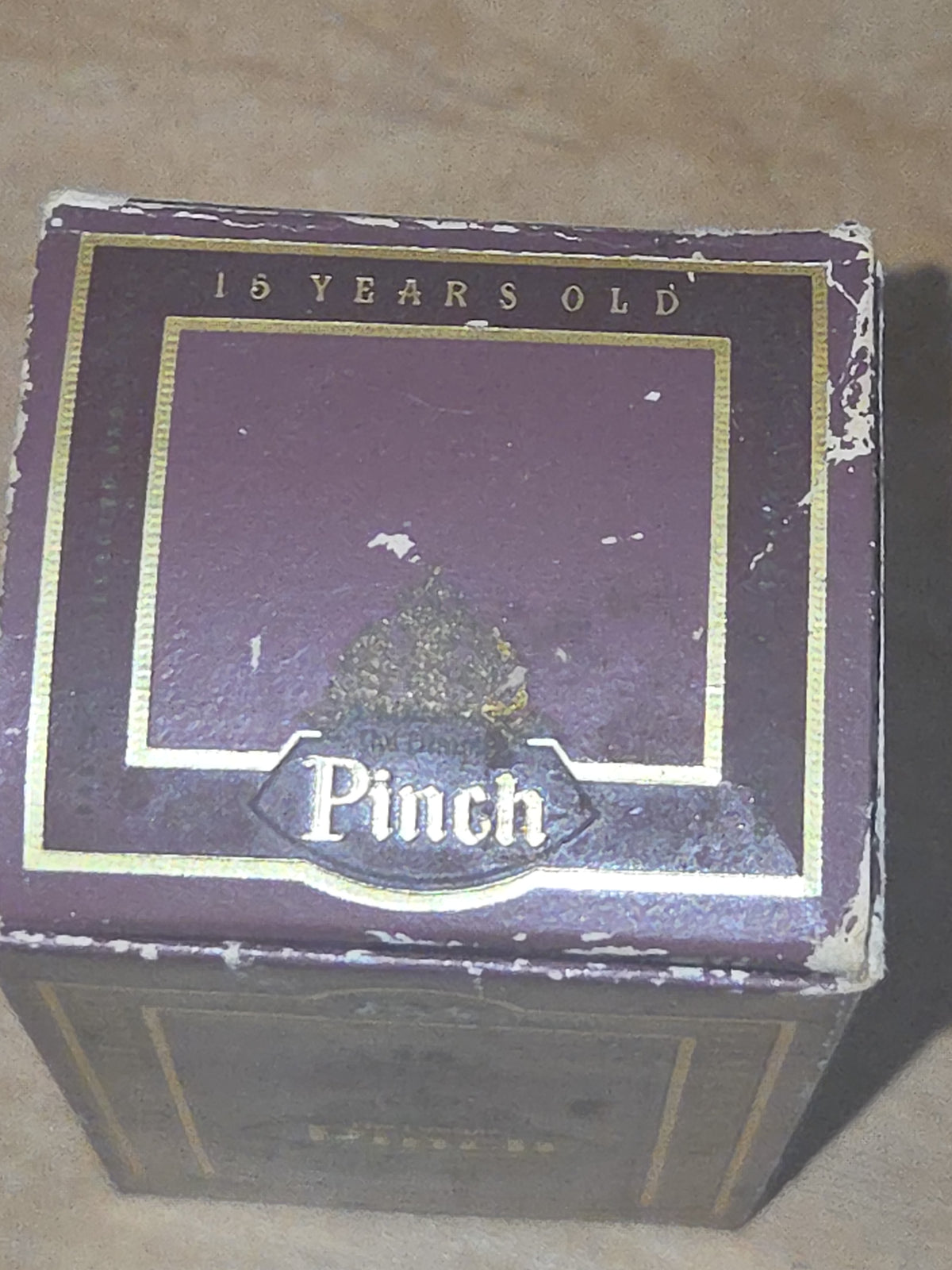 Vintage Liquor Bottle Dimple Pinch Scotch Whiskey EMPTY No Box vl97