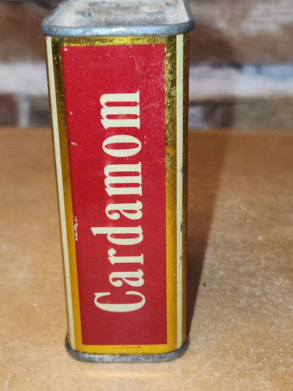 Vintage Schilling Spice Tin Cardamom Mostly Empty 2 Ounces Schilling Spice & Co. SAN Francisco t669