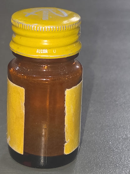 Vintage Medicine Bottle Antivert Amber Brown Glass J B Roerig and Company EMPTY vmb08