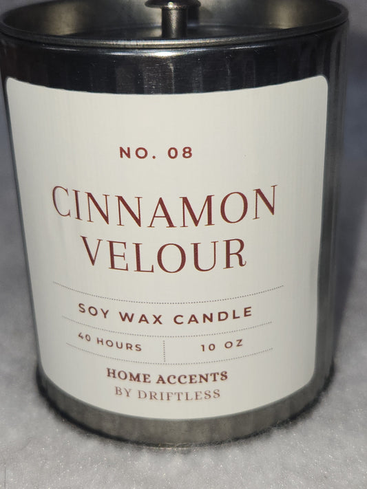 Home Accents Soy Wax Candle 10 oz Cinnamon Velour cvc