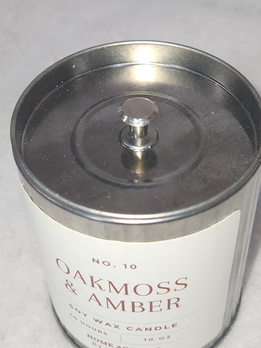 Home Accents Soy Wax Candle 10 oz Oakmoss & Amber oac