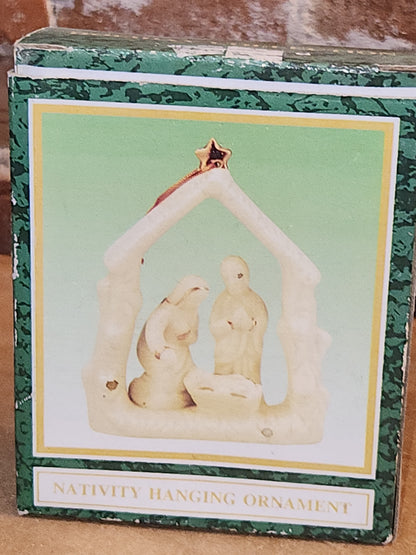 Vintage World Bazaars Nativity Ornament with Original Box nt07