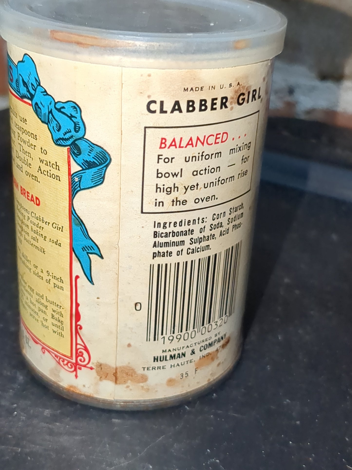 Vintage Glabber Girl baking powder tin996
