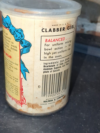 Vintage Glabber Girl baking powder tin996
