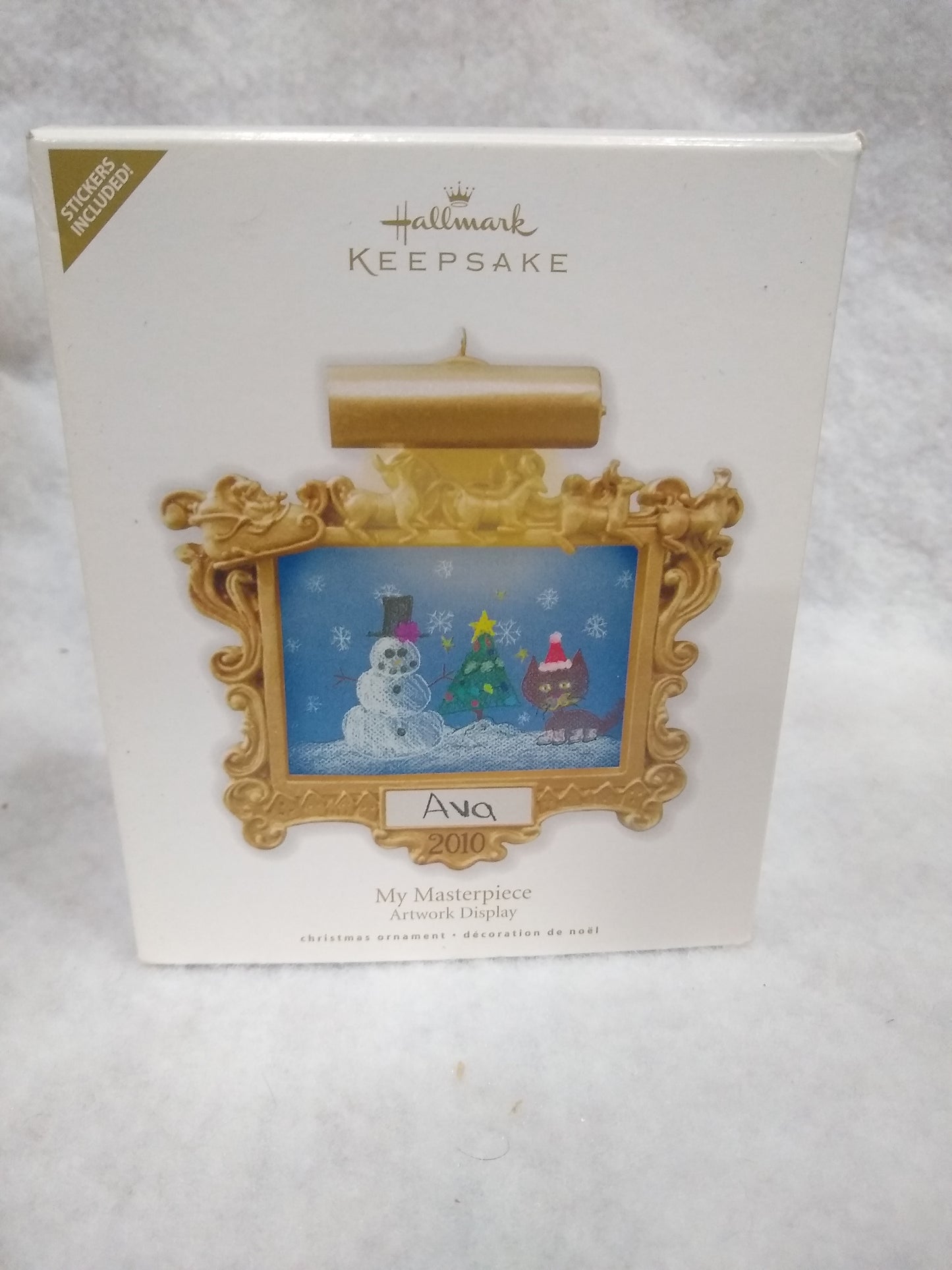 2010 Hallmark Keepsake Ornament My Masterpiece Artwork Display