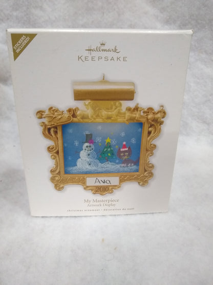 2010 Hallmark Keepsake Ornament My Masterpiece Artwork Display