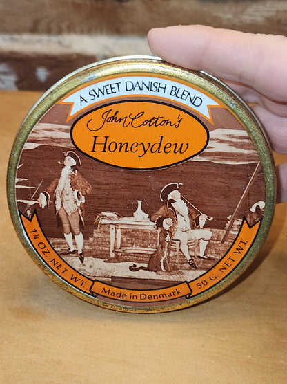 Vintage John Cotton's Honeydew A Sweet Danish Blend 1.75oz 50 g Tobacco Tin002