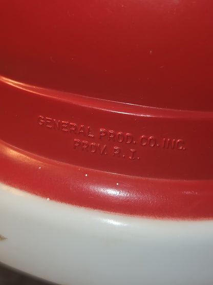 Vintage Tabletop Plastic Santa General Products Company AS IS bm8