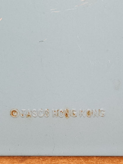 Vintage Jasco Metal Tin Matchbox Holder Wall Mount with Snowy Barn Scene mb89