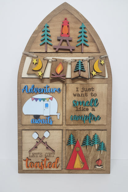 Camping Sunner Insert Kit for Interchangeable Frame Can Fit Arch, Rectangle, or Square Frame FRAMES SOLD SEPARATELY if03