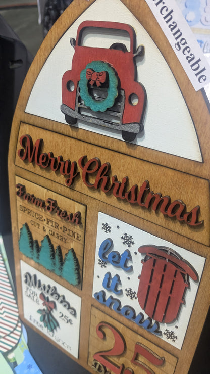 Christmas Insert Kit for Interchangeable Frame Can Fit Arch, Rectangle, or Square Frame FRAMES SOLD SEPARATELY