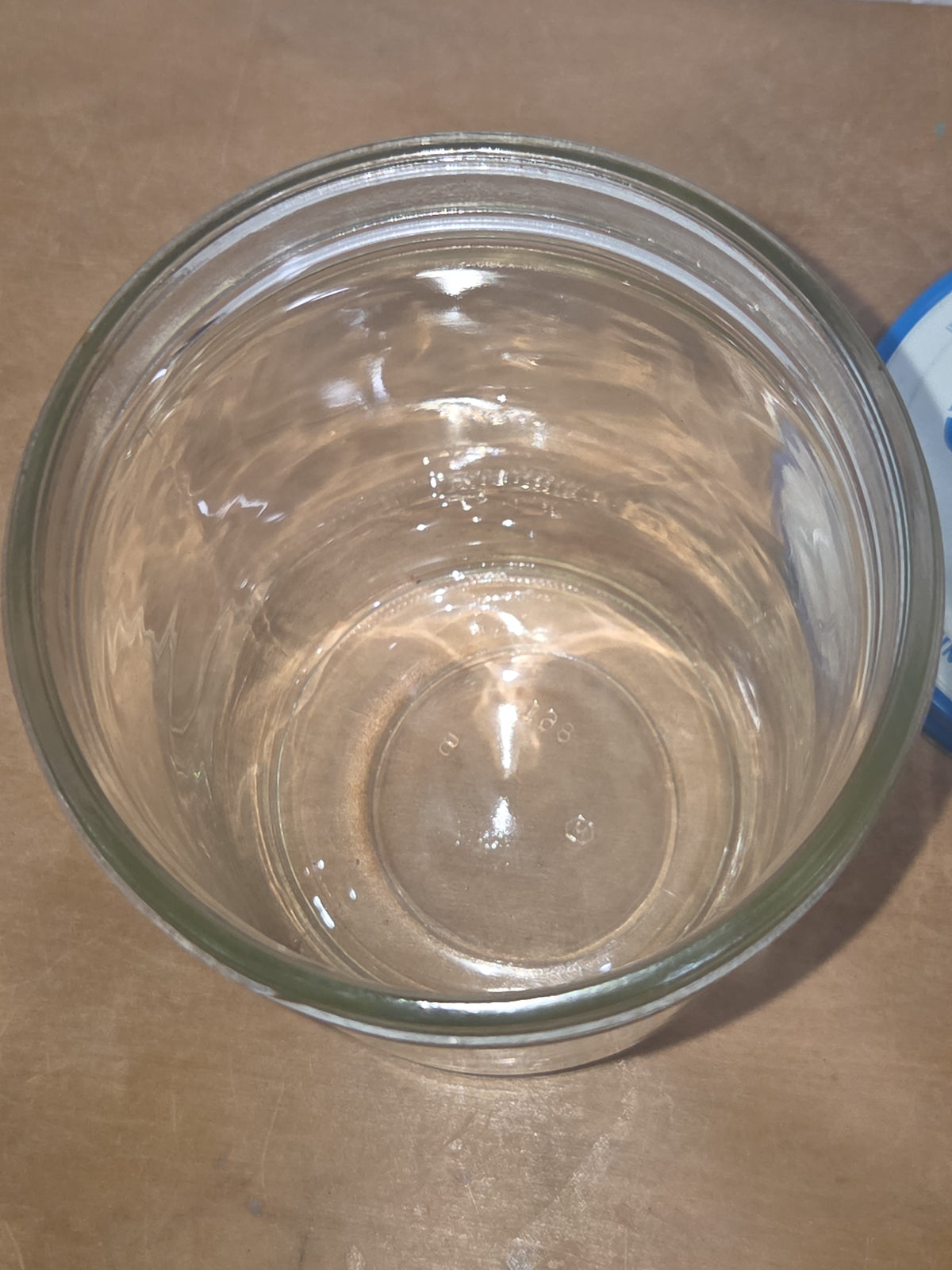 Vintage Food Jar Miracle Whip with Metal Lid Large Holds 6 Cups Extra Large Mouth jar56