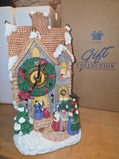 Vintage Avon Holiday Melody Clock in Box Works