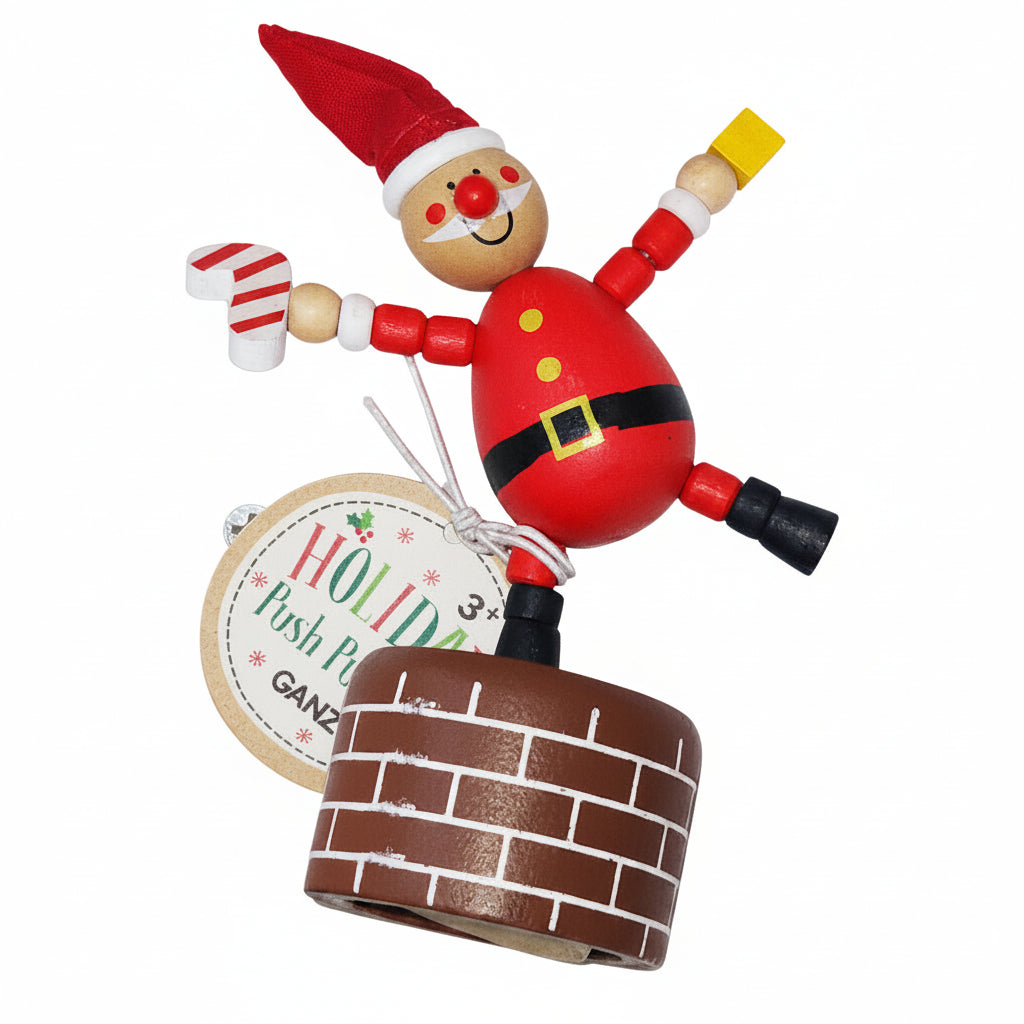 Santa Wooden Push Puppets pp1