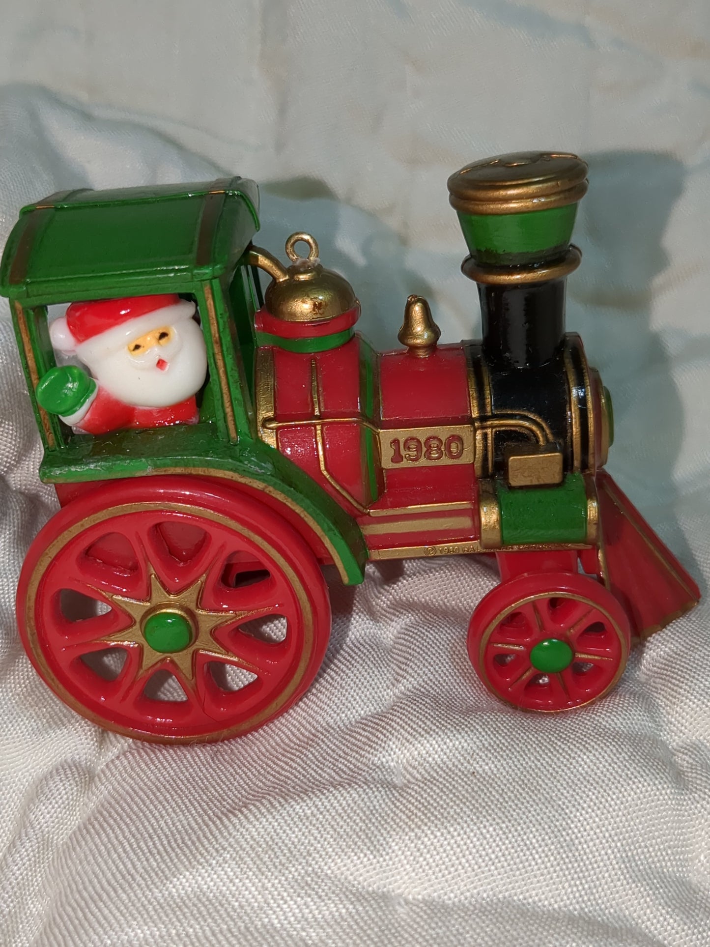 vintage Hallmark 1980 train Santa's Express Here Comes Santa #2 Santa's Travel Ornament NO BOX