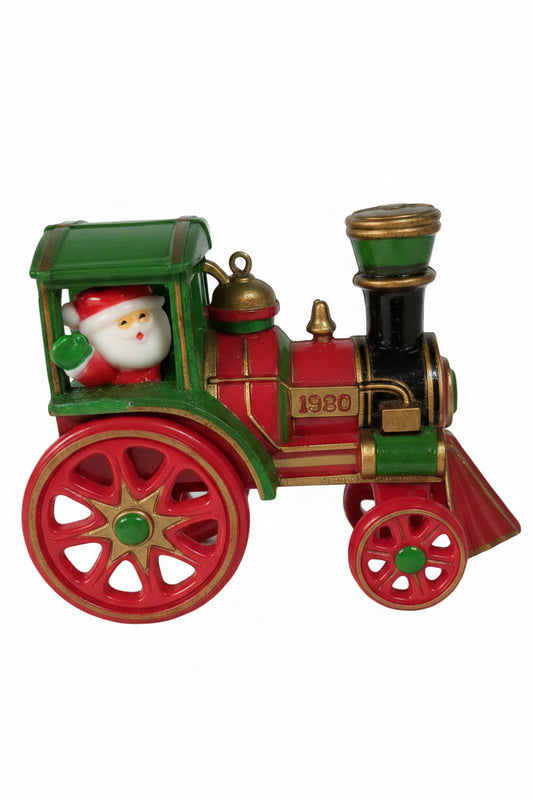 vintage Hallmark 1980 train Santa's Express Here Comes Santa #2 Santa's Travel Ornament NO BOX
