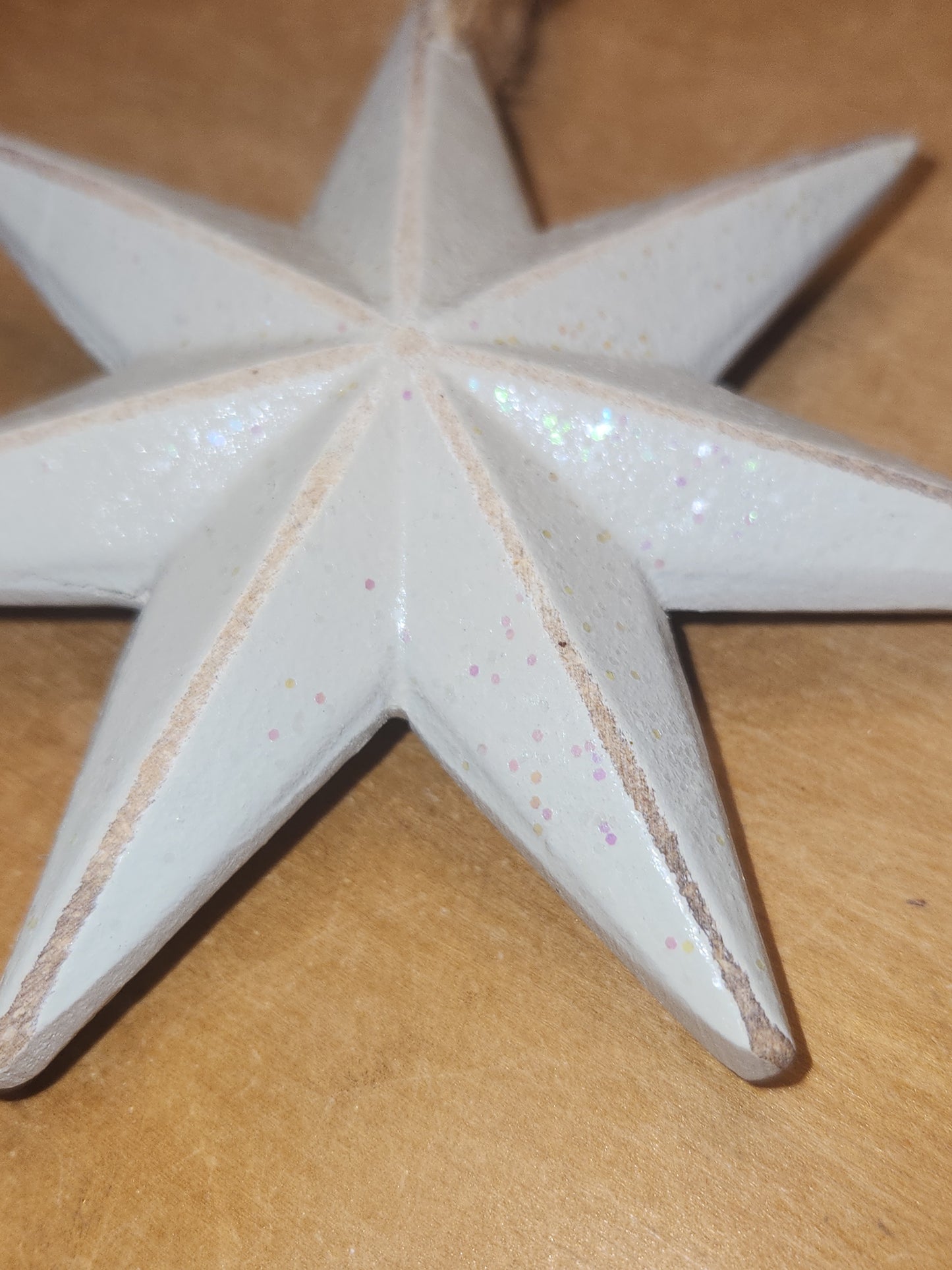 Moravian Star Ornament cream st90