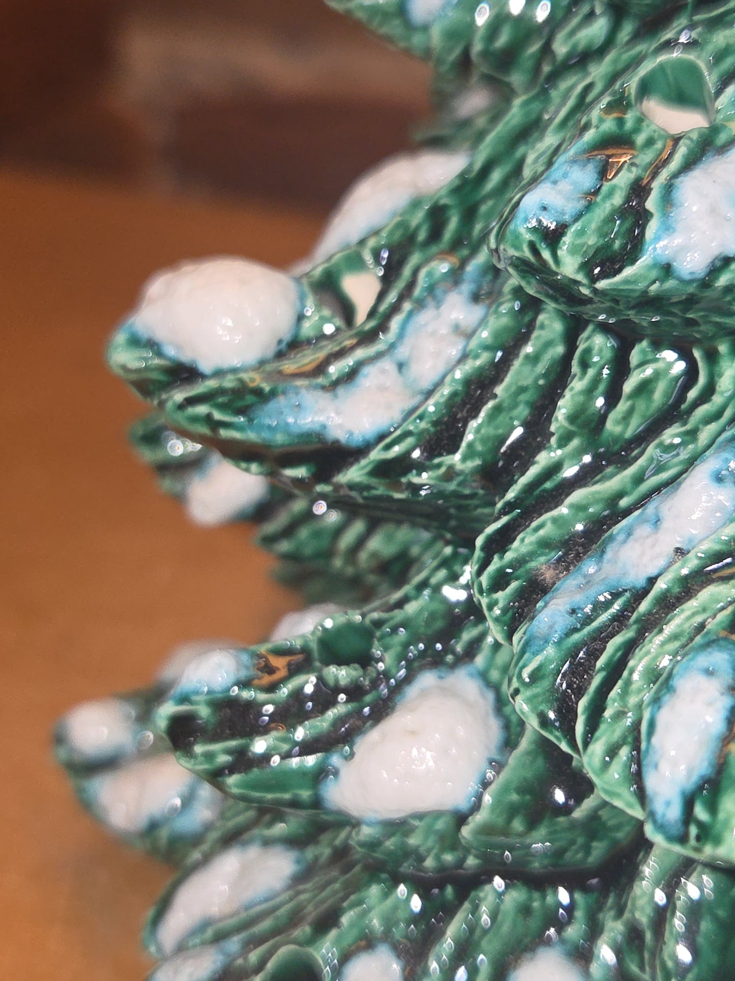 Vintage Nowell Mold Ceramic Christmas Tree 8”  1977 or 1987 vt2