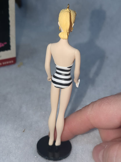 Vintage Keepsake Ornament Barbie Debut 1959 1st in BARBIE Series Has box and bubble wrap 1994 Hob1