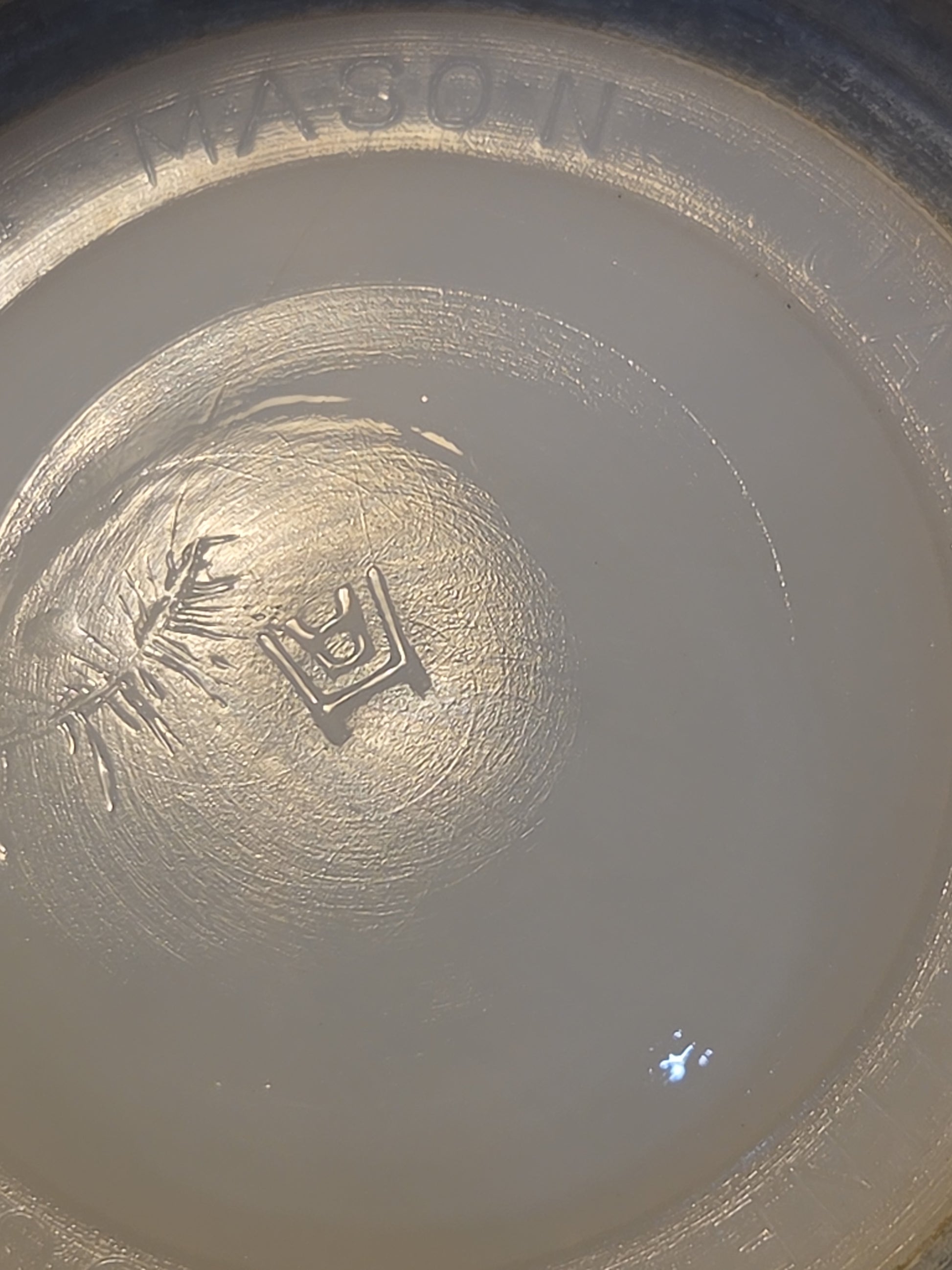 Vintage 1/2 Gallon Jar Atlas Strong Shoulder Mason Clear Glass with Atlas Zinc Lid jar54