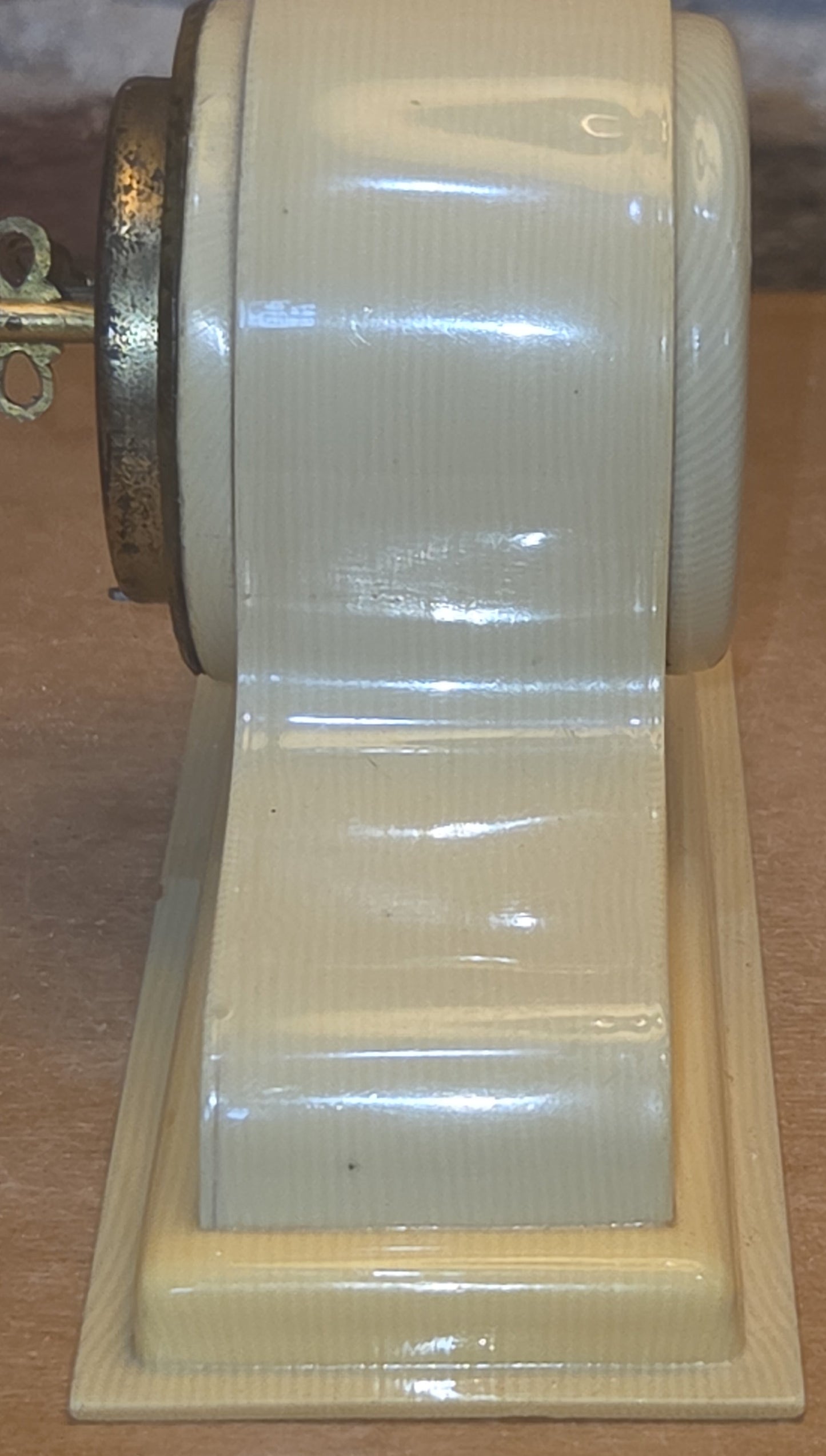 Vintage Celluloid Dresser Clock Victorian