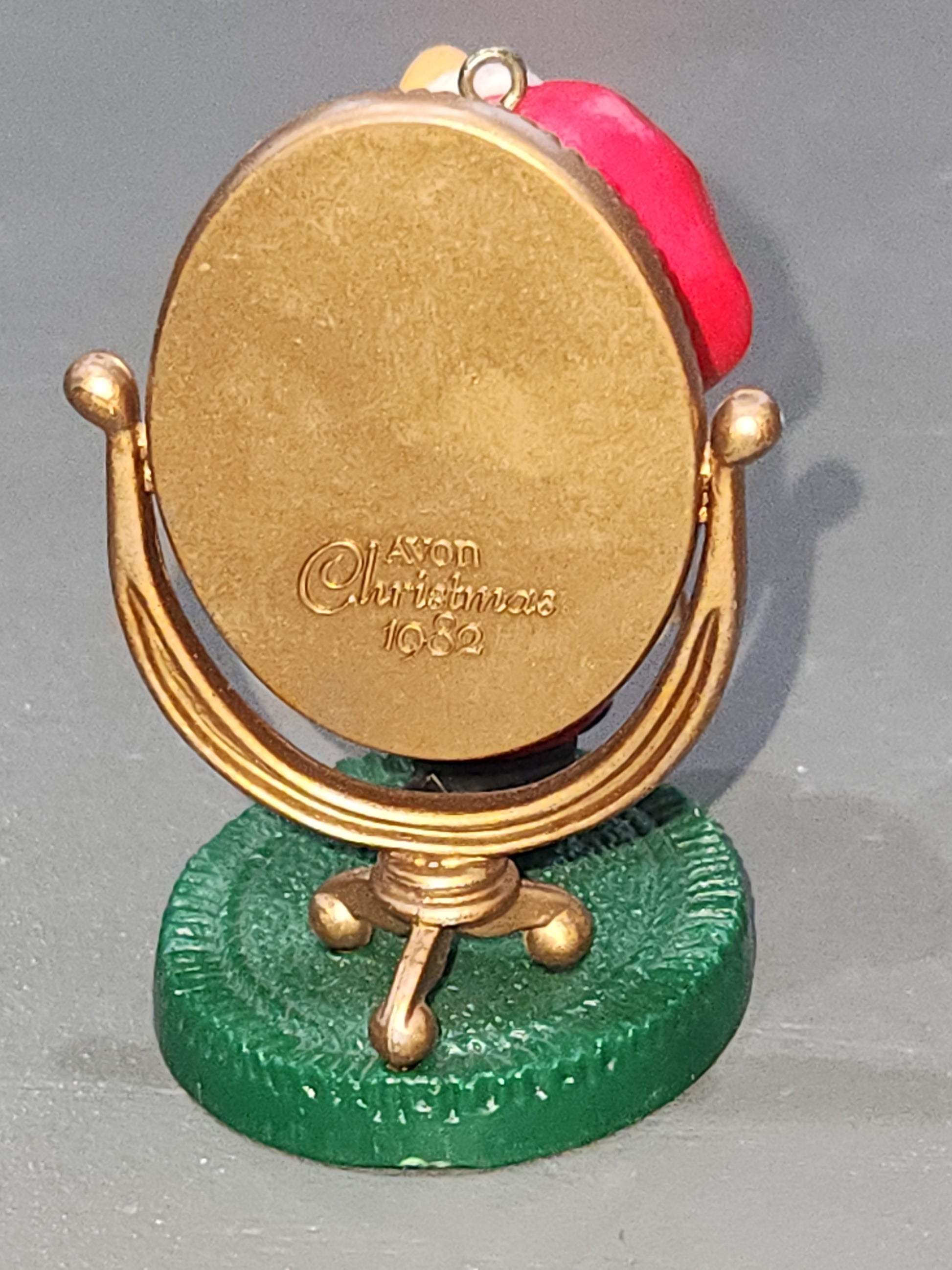 Vintage Avon Ornament Melvin P Merrymouse Christmas Mirror 1982 NO BOX av03 CLEARANCE