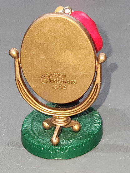 Vintage Avon Ornament Melvin P Merrymouse Christmas Mirror 1982 NO BOX av03 CLEARANCE