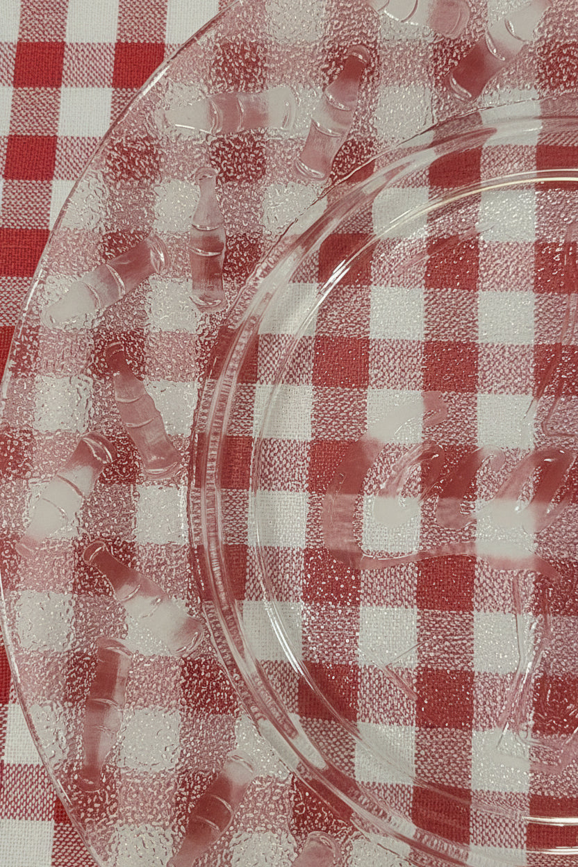 Vintage Frosted Embossed Coca-Cola Tableware Set for 4 Plates, Bowls, Mugs Discontinued ccset