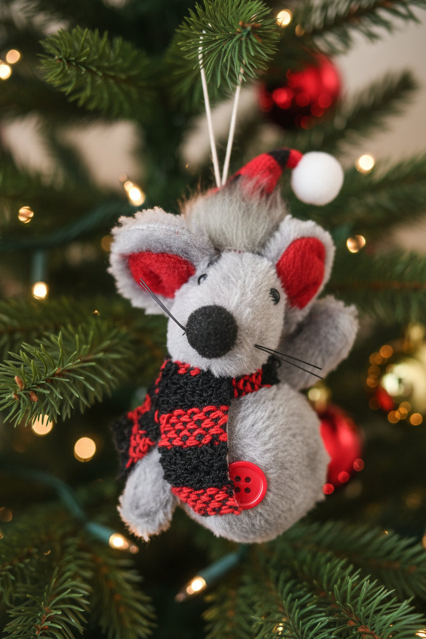 Martin Mouse Plush Ornament mo7