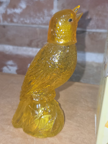 Vintage Avon Golden Notes Canary Moonwind Cologne in Box Yellow Bird