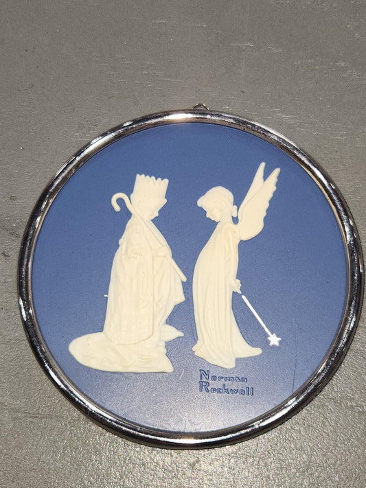 Vintage Norman Rockwell Christmas Ornament Dress Rehearsal 4th In Series 1983