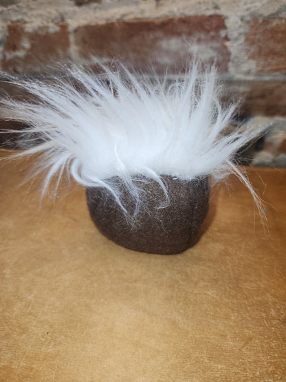 7" Gnome Sunflower Hat Brown Body gn12