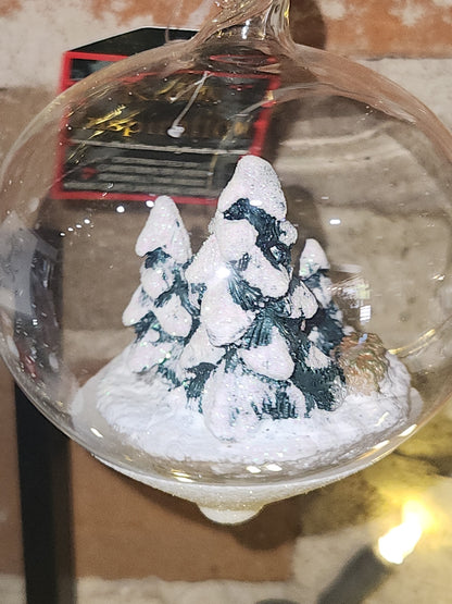 Glass Forest Terrarium Ornament
